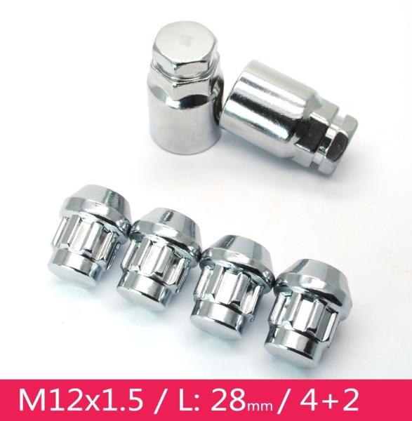 Auto Car Accessories 8.8 Solid , Ford / Hyundai / Chevrolet Replacement Wheel Nuts