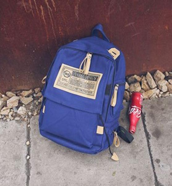 Custom new wholesale fashion Korean school boys custom canvas shoulder bag female large capacity travel backpack