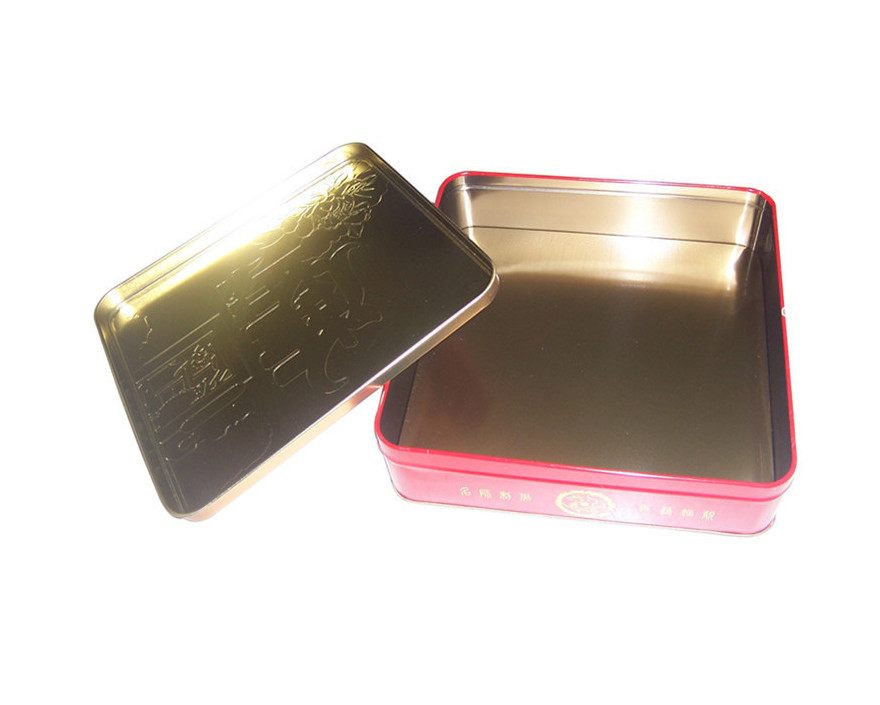 Customized Print Fashion Metal Tin Box Square Cookie Packaging