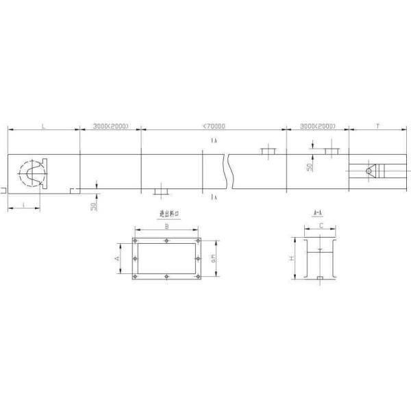 Транспорт зерна OEM на заказ Перевозчик цепочки с подтяжкой для порошка или гранул для кормов