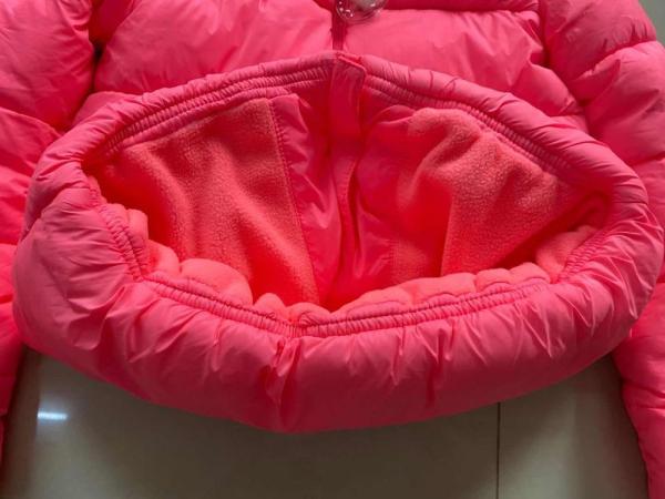 Pink Girl's Padded Coats Children's Winter Clothes 100% Polyester