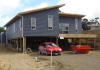 Wind Resist Two Storey Light Gauge Steel Villa , Light Weight Metal Frame Houses