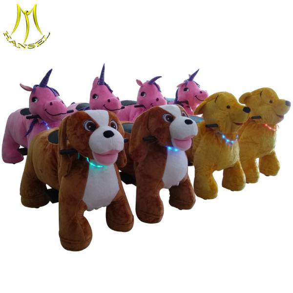 Hansel plush riding animals kids rides on electronic animal scooters