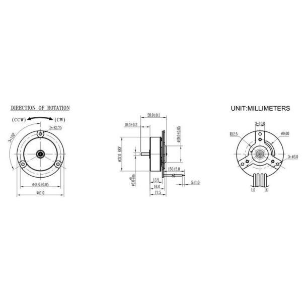 20000 RPM brushless DC motor High Speed 12v 24v outrunner BLDC motor 37mm Diameter