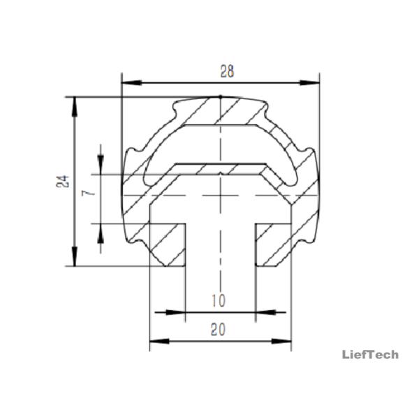 6063 T3-T8 Aluminium Alloy Pipe Anodized Aluminum Tubing 28mm
