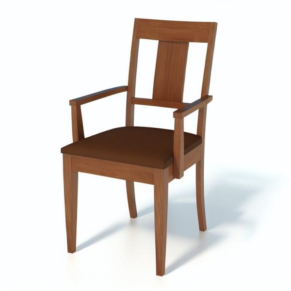 Modern Wooden Dining Armchairs Set of 2/4/6 with 15 Backrest