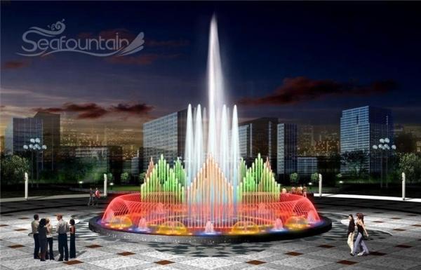 Urban Construction Floating Musical Fountain outdoor