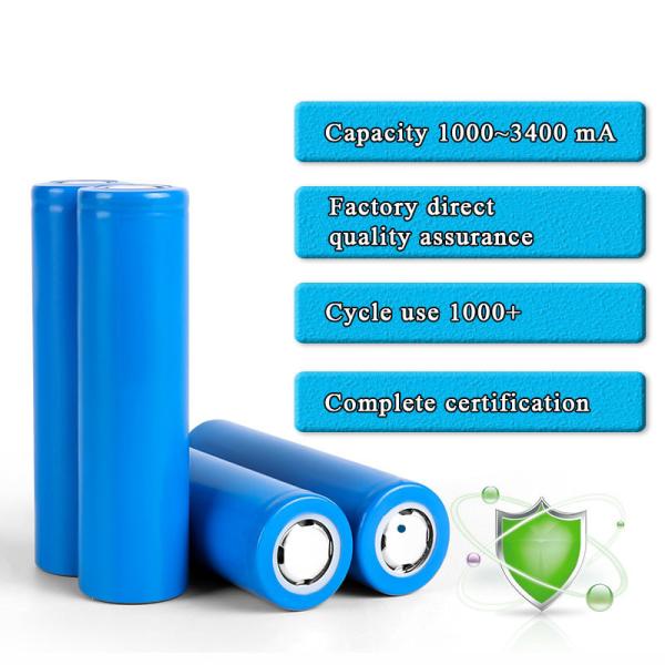3.7V 18650 Lithium Ion Battery Cells CE UL UN38.3 MSDS Compliant