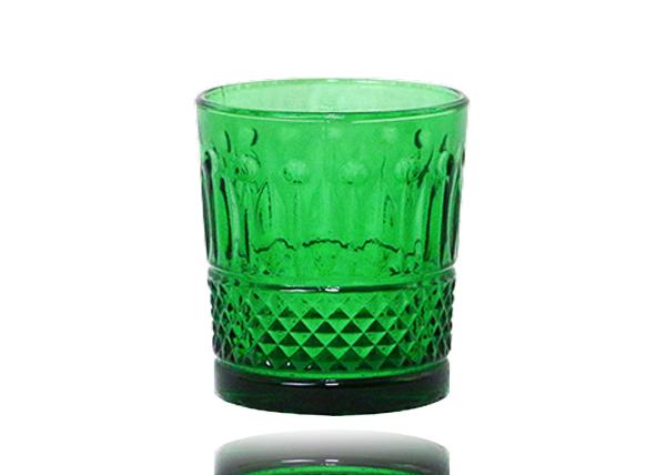 CE Hand Pressed Solid Amber Smoky Grey 9OZ Crystal Whiskey Glasses For Drinking
