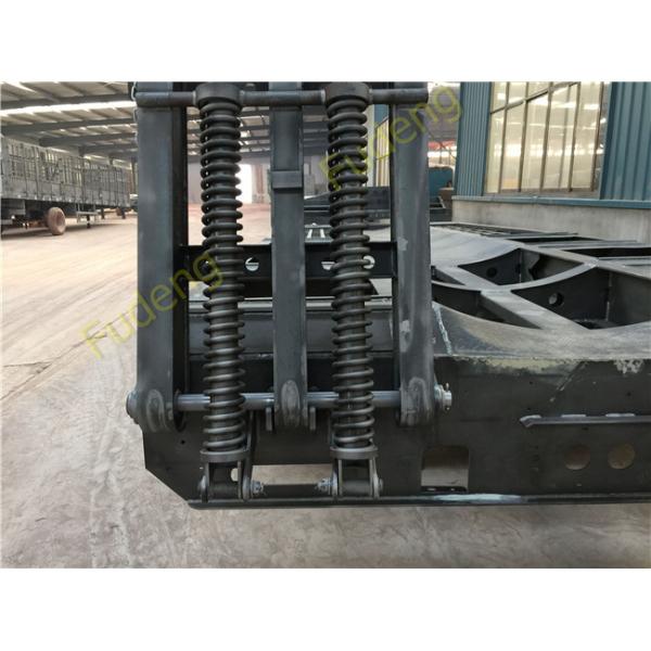 40T 2 Axle Flat Low Bed Semi Trailer / Lowboy Semi Trailer CCC Certification