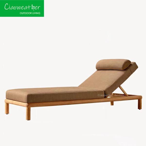 Customized Color Outdoor Furniture High End Chaise Lounge Chair With Waterproof Cushions For Ultimate Comfort Outdoors