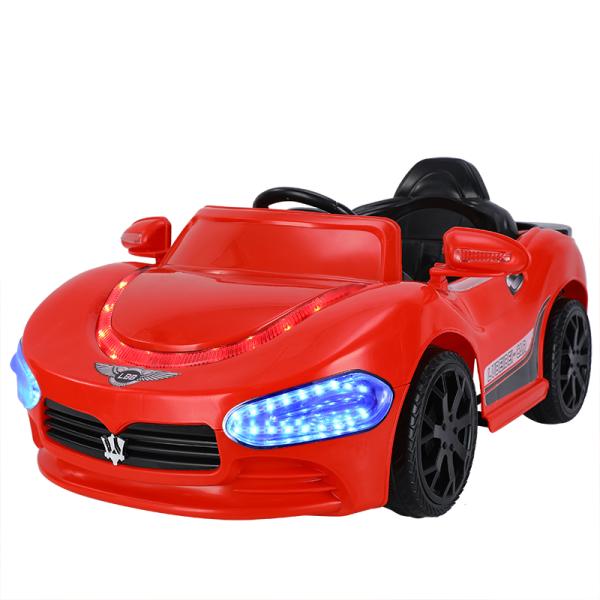 12V Battery Operated Electric Ride On Car with Two Seater and Music for Kids in White