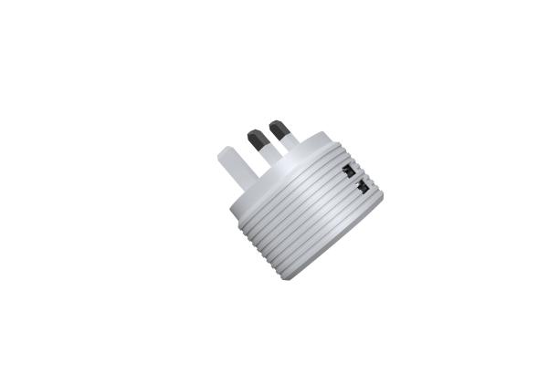 Black Dual USB Ports Fireproof PC 5V3.4A UK Mains Charger