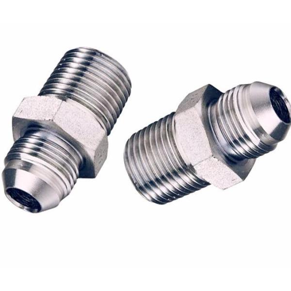 Jic Bsp Straight Union Tube Fittings SAE Flared Hydraulic Straight Fittings