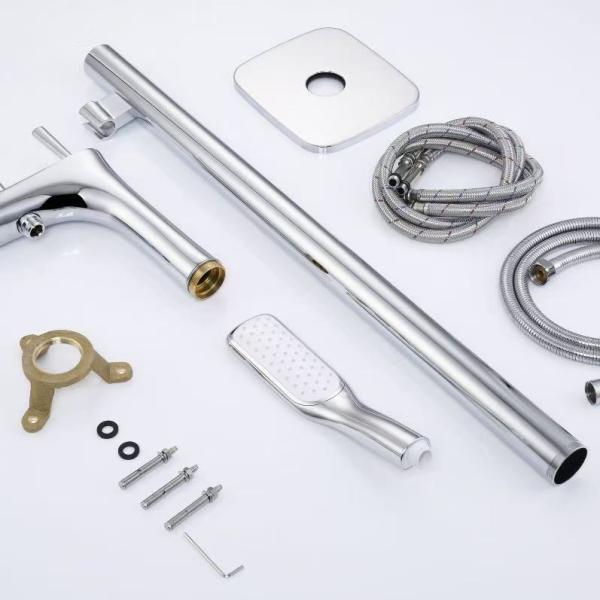 Baño de cobre cromo moderno, agua de agua de agua de agua de agua de agua de agua de agua de agua