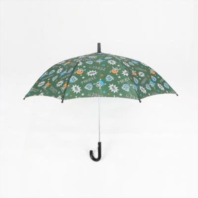 Child Kids Rain Umbrella Full Color Printing OEM Custom Design Zinc Plating Metal Pole