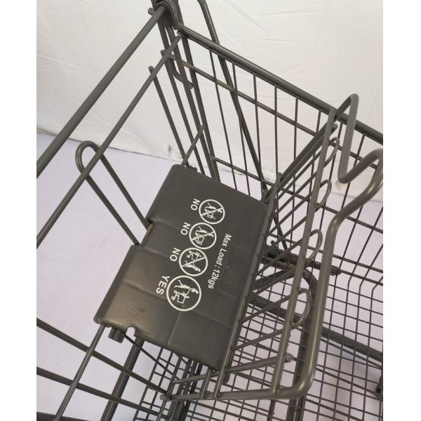 Американский легковес покрытия порошка цинка вагонетки покупок серого цвета 60L небольшой