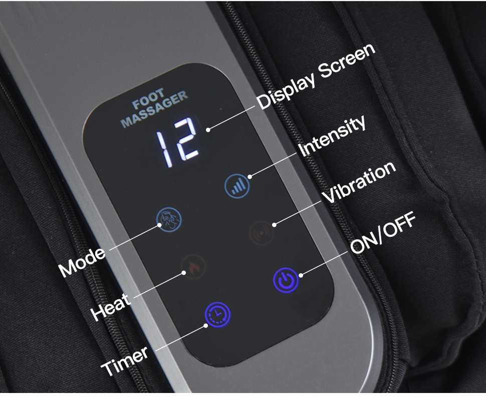Relaxation Kneading Roller Vibrator Calf Leg Electric Heating Foot Massage Machine