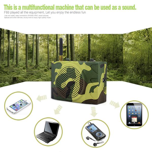 1500 meters remote control outdoor Bird caller hunting speaker with Aquagraphics coating