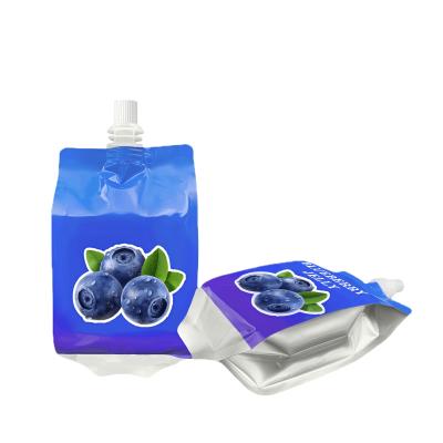 Quad Seal Shaped Custom Drink Pouches User Friendly Juice Packaging Pouch