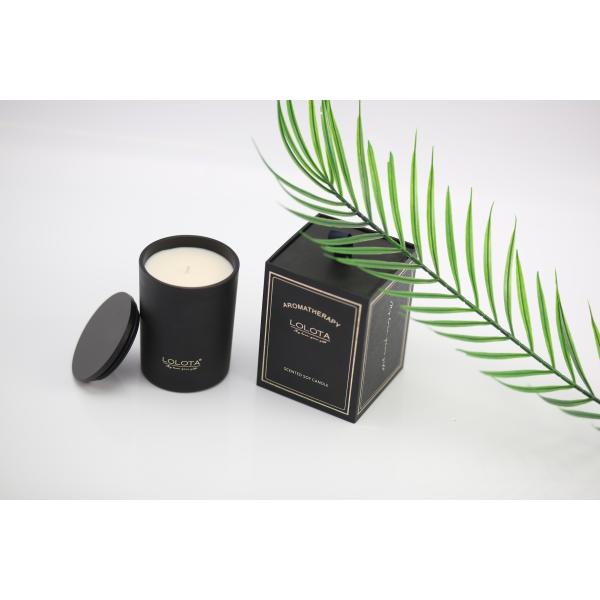 Black Luxury Aroma Candle Gift Set / Fragrance Diffuser Gift Set Customized Color