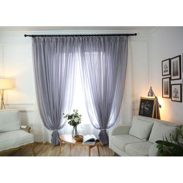 Lightweight Fabric Modern Window Curtains Multiple Colors For Home / Hotel