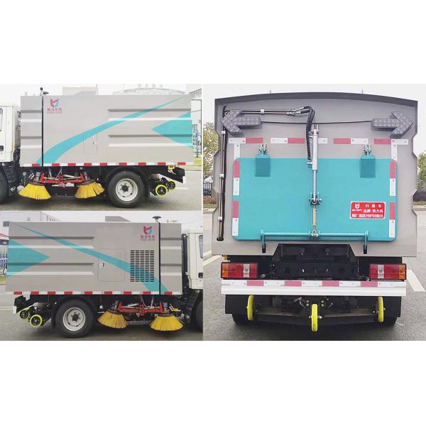 Touchdown Pressure Road Sweeper Truck Hydraulic Control And Automatic Replenishm