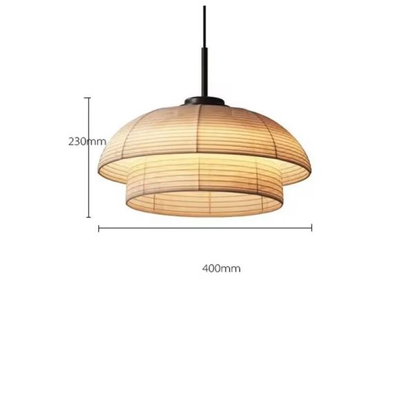 Japanese Pendant Lights Vintage Fabric Lantern Wabi Sabi Lights (WH-VP-335)