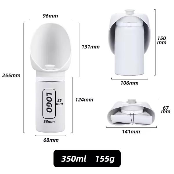 550ml Outdoor Pet Feeding Bottle Folding Portable Dog Water Bottles