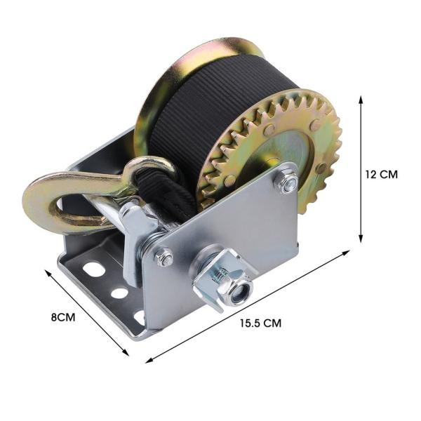 Heavy Duty 600 Lb Hand Cable Winch For Auto Boat Trailer Tool Tow Puller