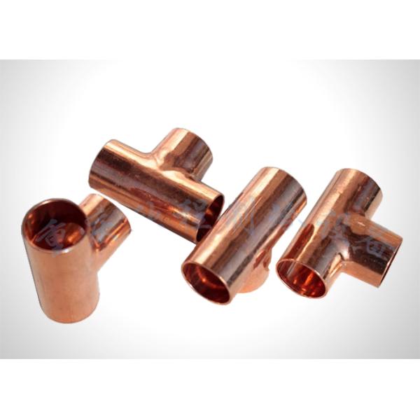 Anti Corrosion Refrigeration Copper Fittings Copper Tee Three Way Coupling