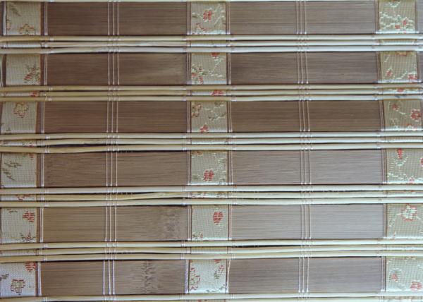 Exterior Natural Bamboo Roll Up Window Blind For Restaurant Moth Proof