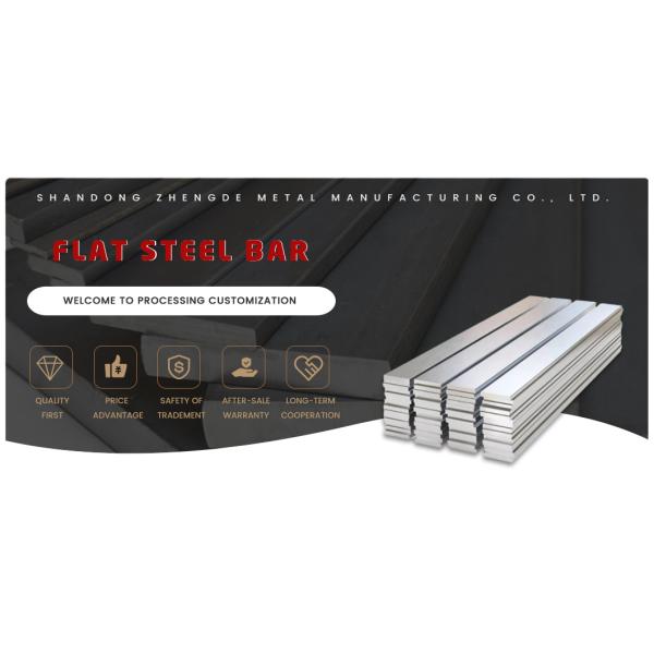 Горяче прокаленный легкий углеродный сталь S235jr Flat Bar Custom Made Alloy для строительного материала