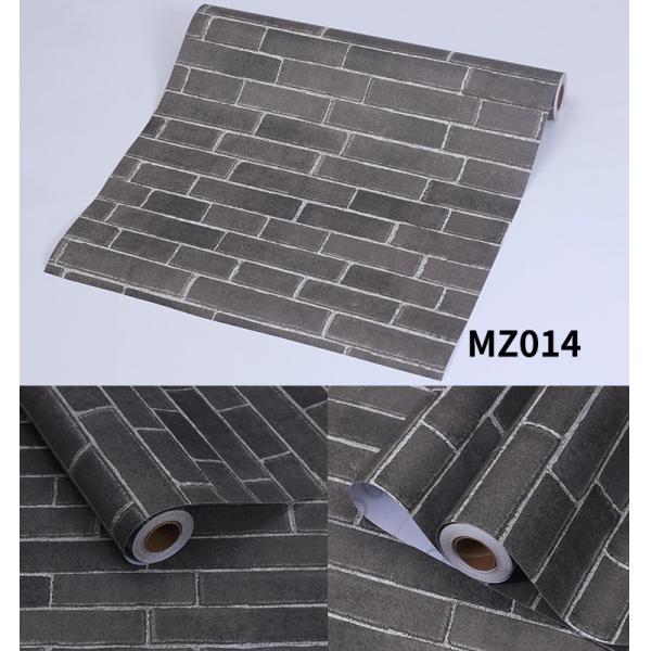 0.18mm-0.31mm espesor 3D Papel de pared de ladrillo de piedra 3D Papel de pared de ladrillo gris