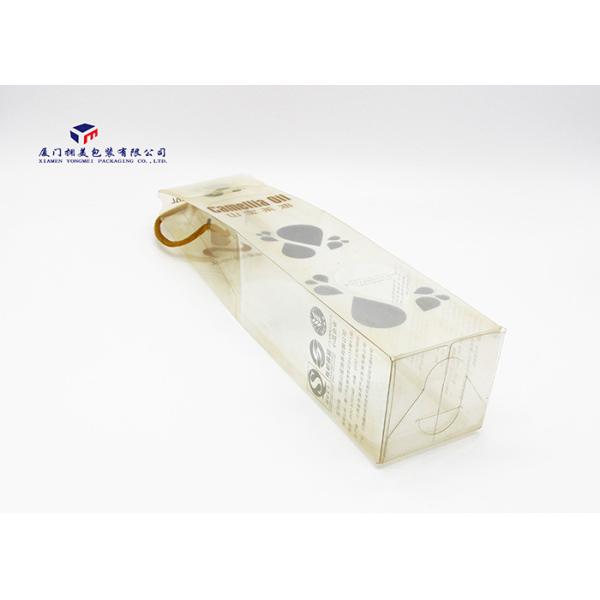 Light Weight Clear Plastic Gift Boxes Rope Handle On Top Excellent Impact Resistance