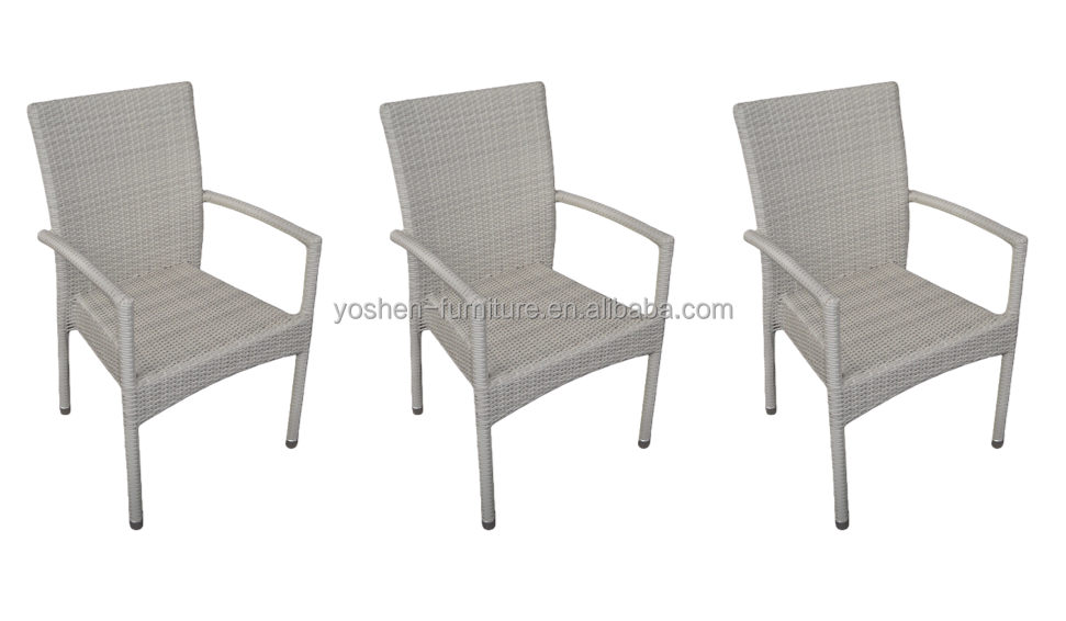 Rattan Stackable Outdoor Dining Chairs for Hotel Sports Venues Villa & Living Room Use-Restaurant Quality