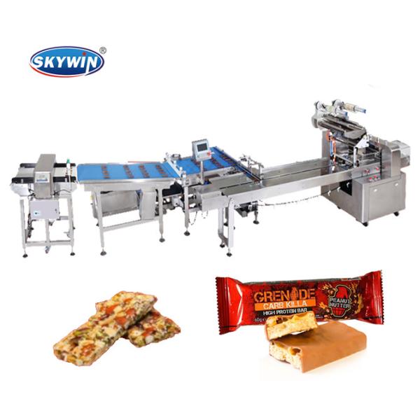 Multi Function auto packing line For Chocolate Bar Wafer Biscuits