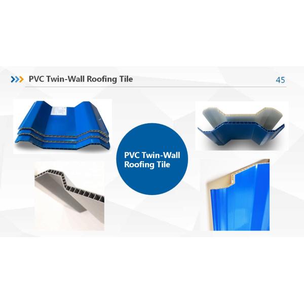 Extruder Roofing Tile Making Machine High Output Plastic Double Wall Two Layers