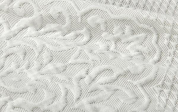 Light Grey Shower Curtain Jacquard 95% Cotton 5% Recycled Polyester