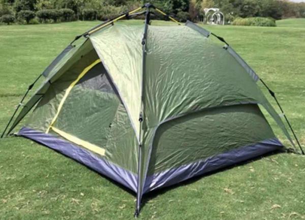 210*210*135cm Automatic Fibreglass Pole Waterproof PU2000mm Coated Green 190T Polyester Rainproof Outdoor Camping Tents