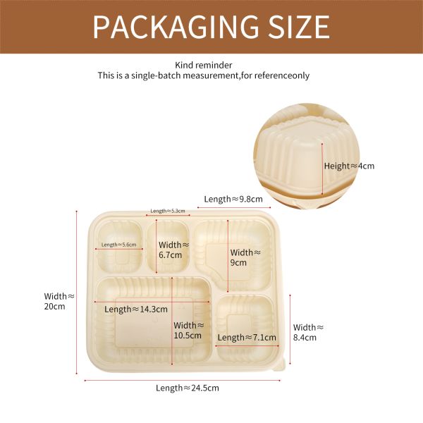 Biodegradable Disposable 1050ML Cornstarch Togo Lunch Box Takeout Plastic Takeaway Corn Starch Food Container