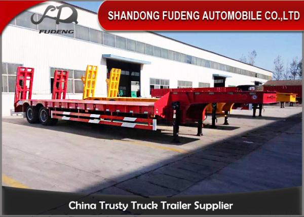2 Axles 30 Ton Low Load Trailer Spring Suspension With Spring Ladder