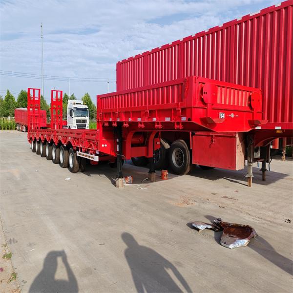 Customized 16500*2550*3580mm Flatbed Semi Trailer for Heavy-Duty Transportation