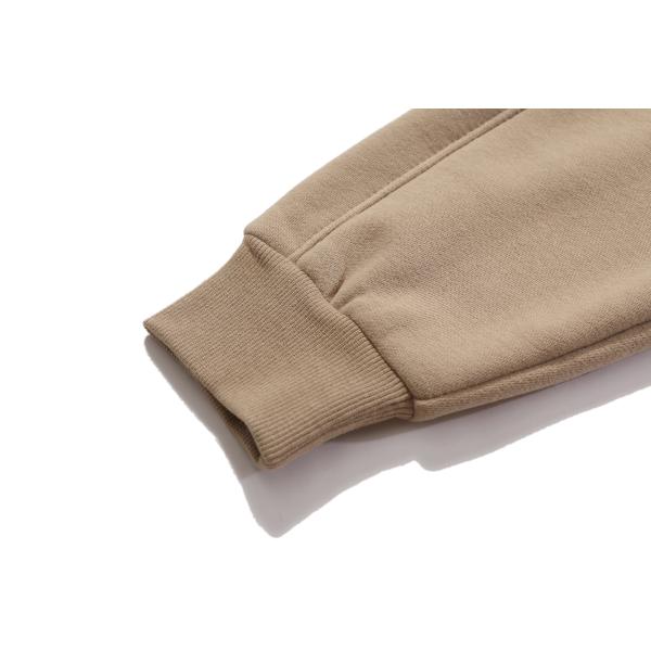 Зимний циппер Стоянка воротник Печатный черный бегун Мягкий 400г Полярный шерсть Толстый куртка мужской пуловер куртка с циппером