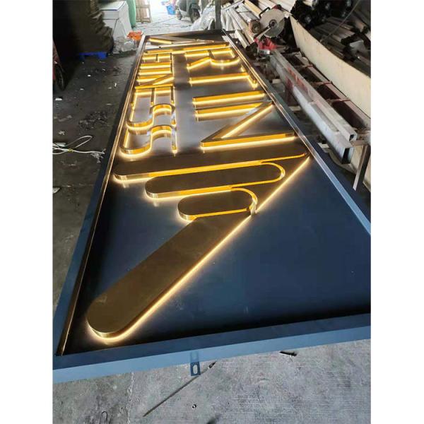 3D Led Letter Sign Outdoor Advertising Channel Stainless Steel Led Sign