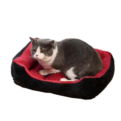 Cama interna do cão do quadrado das camas do sono do animal de estimação do luxuoso curto/ODM grande com lados