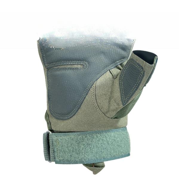 Cuidado y protección máximos Guantes de cuero de fibra microfibra antideslizante de medio dedo de muñeca dura