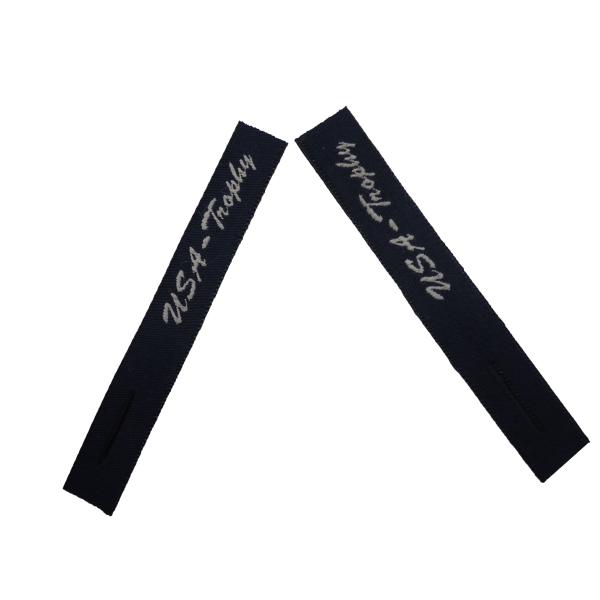 Сплетенный одеждой ярлык одежды маркирует доставку сатинировки/Силк печатания быстро-