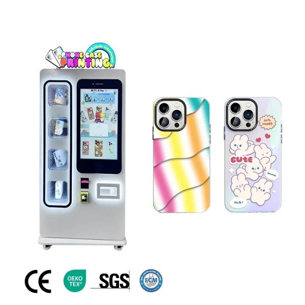 Automatic Phone Case UV Printing Machine Silicone Phone Case Vending Machine with Credit Card Payment System
