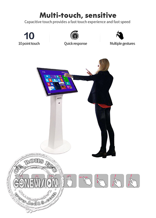 Signage дизайна AIO WiFi Freestanding цифров 32in LCD t